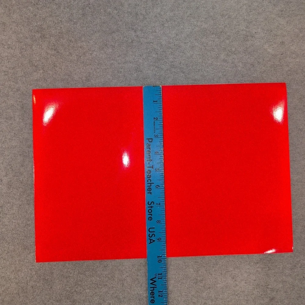 3M Scotchlite Reflective Graphic Film Series 680 Red Vinyl Sheet 10x15 Safety - Picture 5 of 6
